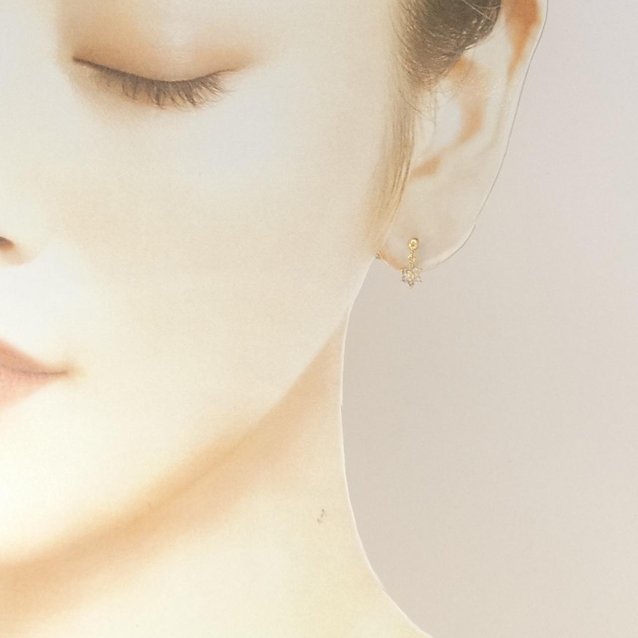 K18YG ダイヤモンド ピアス 0.20CT