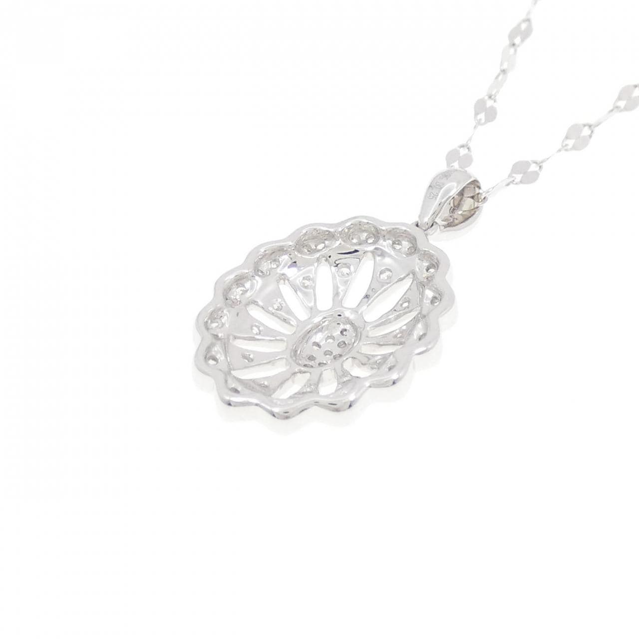 K18WG ダイヤモンド ネックレス 0.25CT
