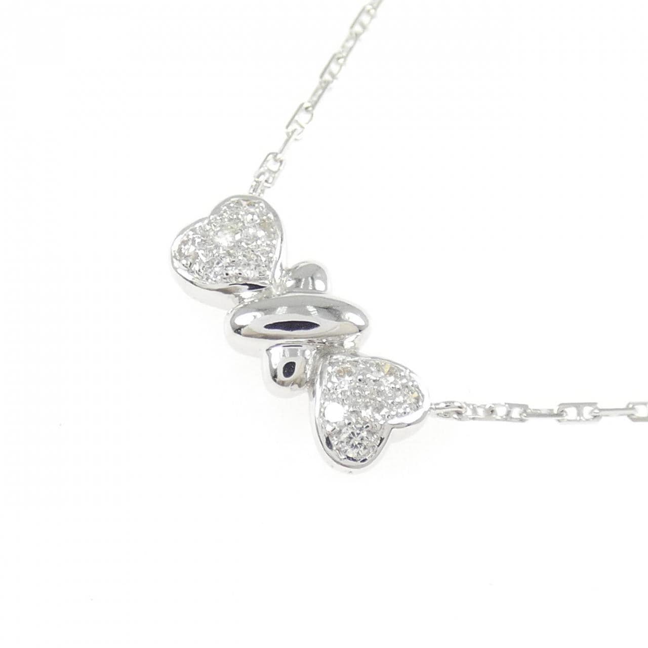 750WG ダイヤモンド ネックレス 0.11CT