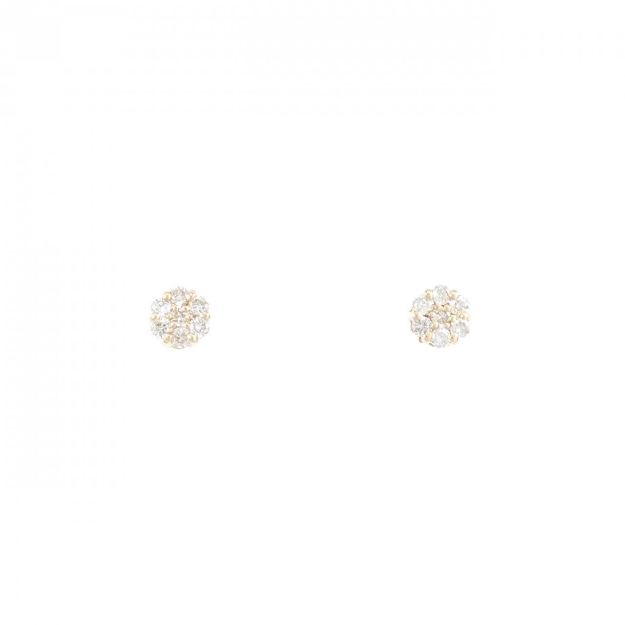 K18YG Diamond earrings 0.10CT