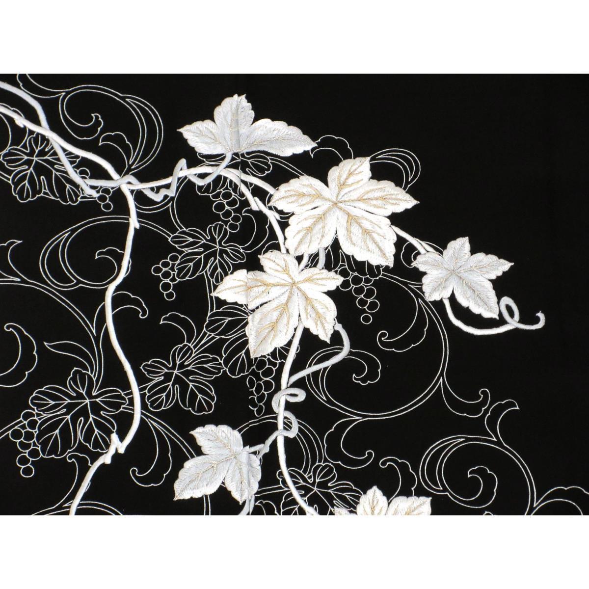 【未使用品】単衣　訪問着　銀彩加工　刺繍入り