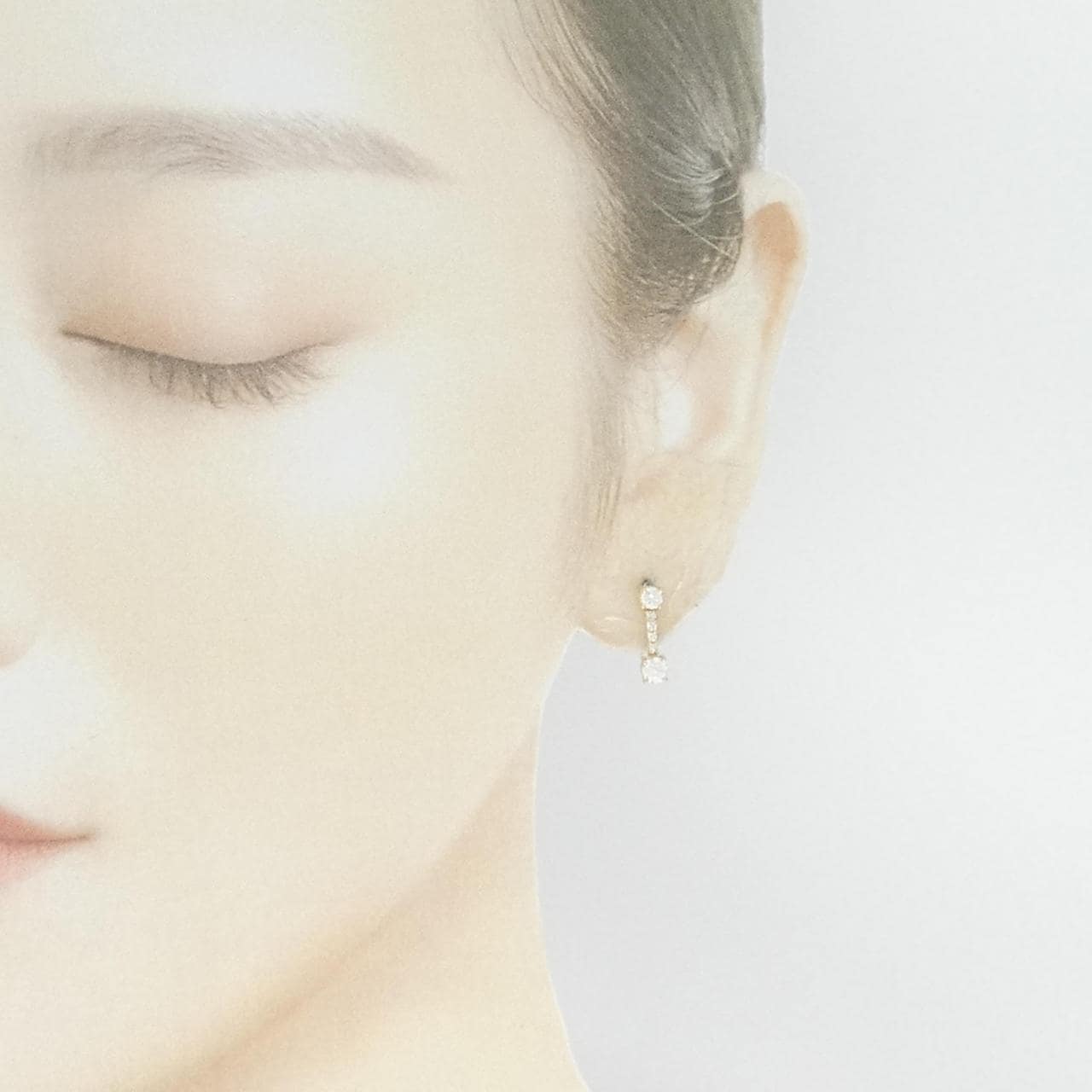 K18YG ダイヤモンド ピアス 0.76CT