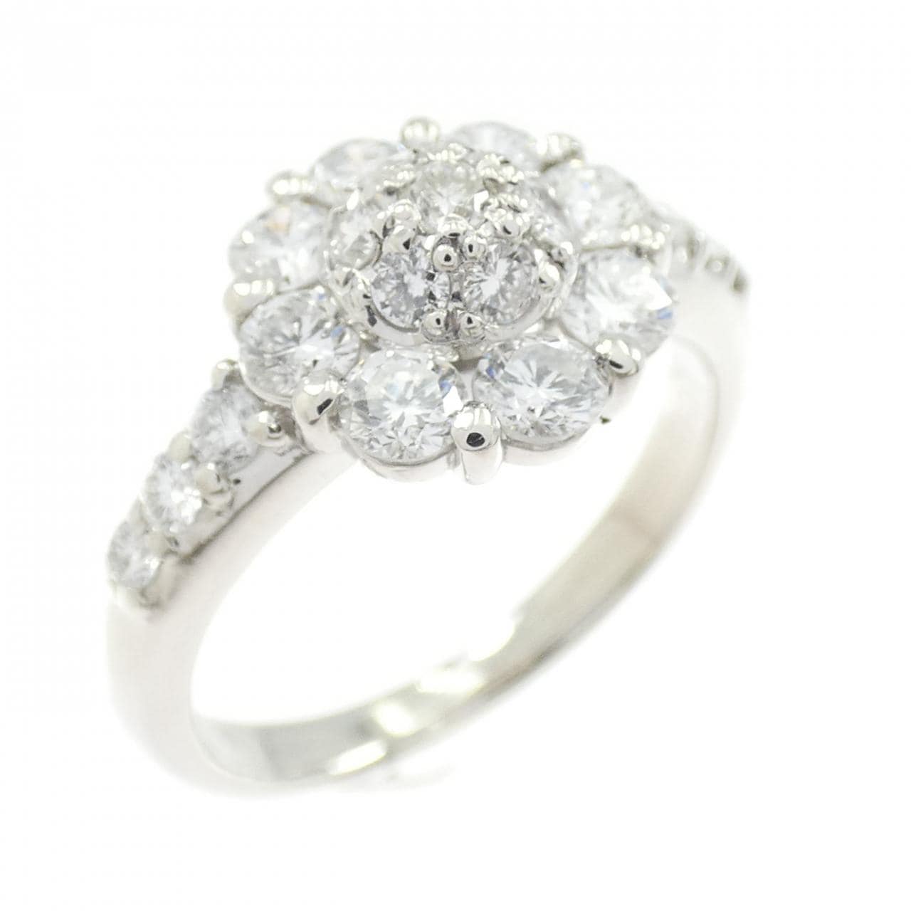 PT900 フラワー ダイヤモンド リング 1.00CT