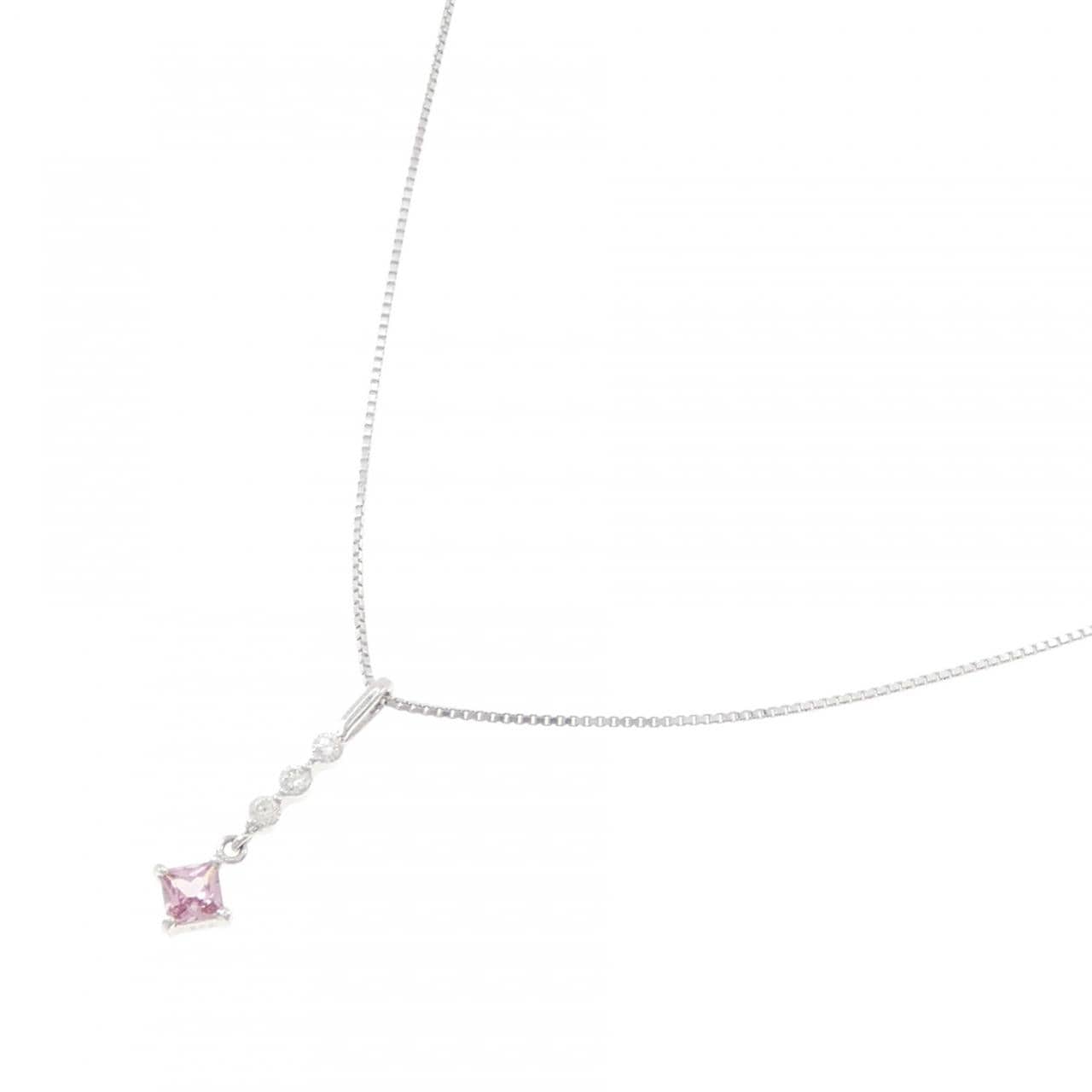 K18WG サファイヤ ネックレス 0.249CT