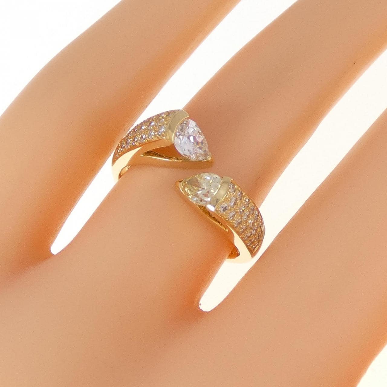 K18YG ダイヤモンド リング 0.69CT