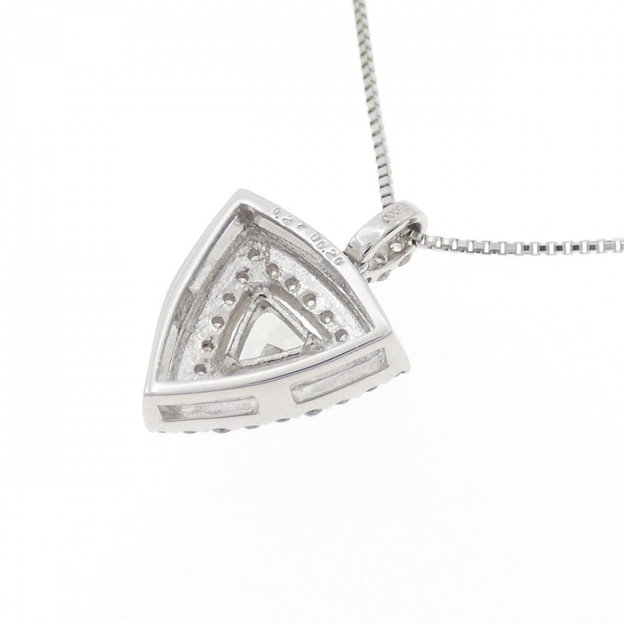 【新品】PT900/PT850 ダイヤモンド ネックレス 0.27CT