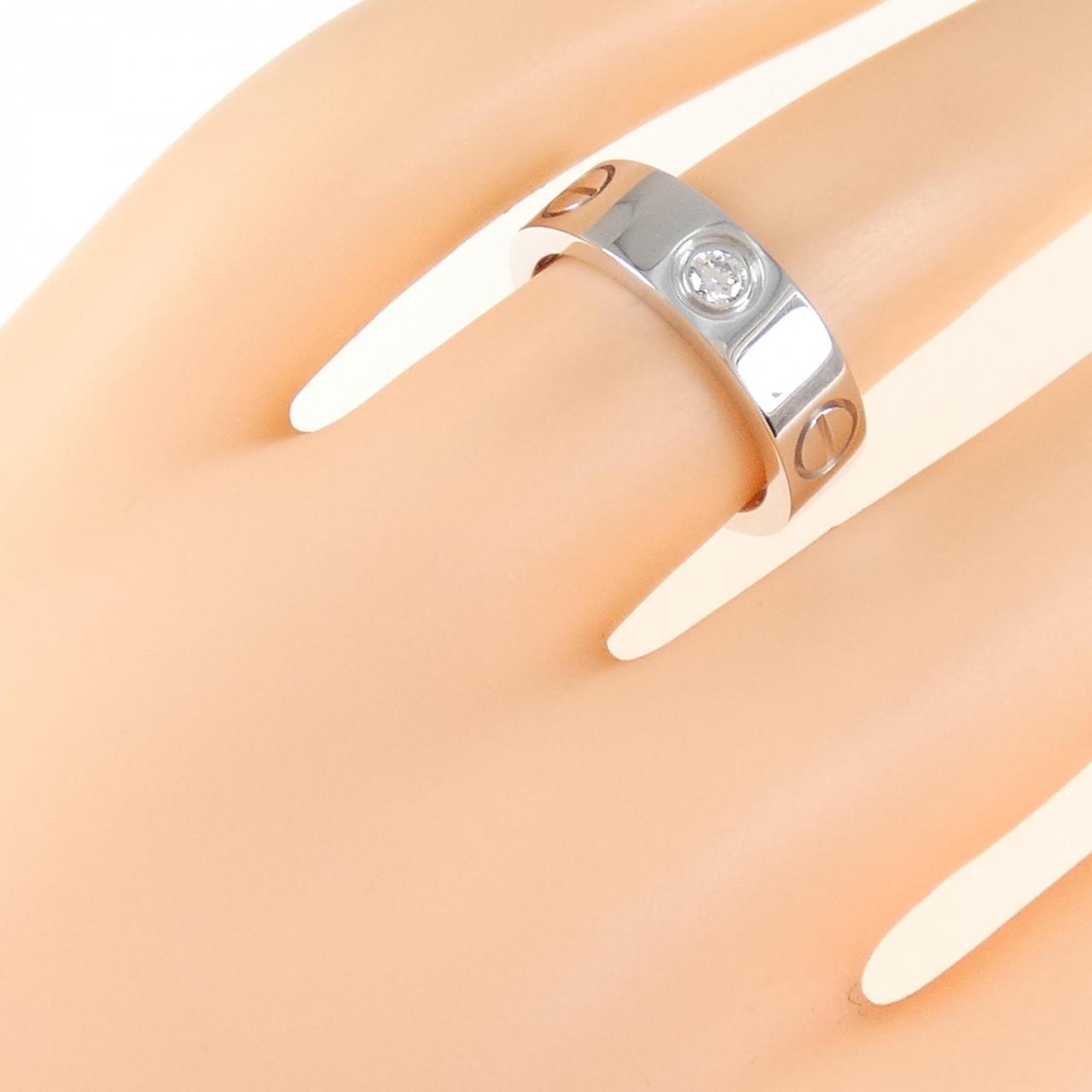 CARTIER LOVE half 鑽石指