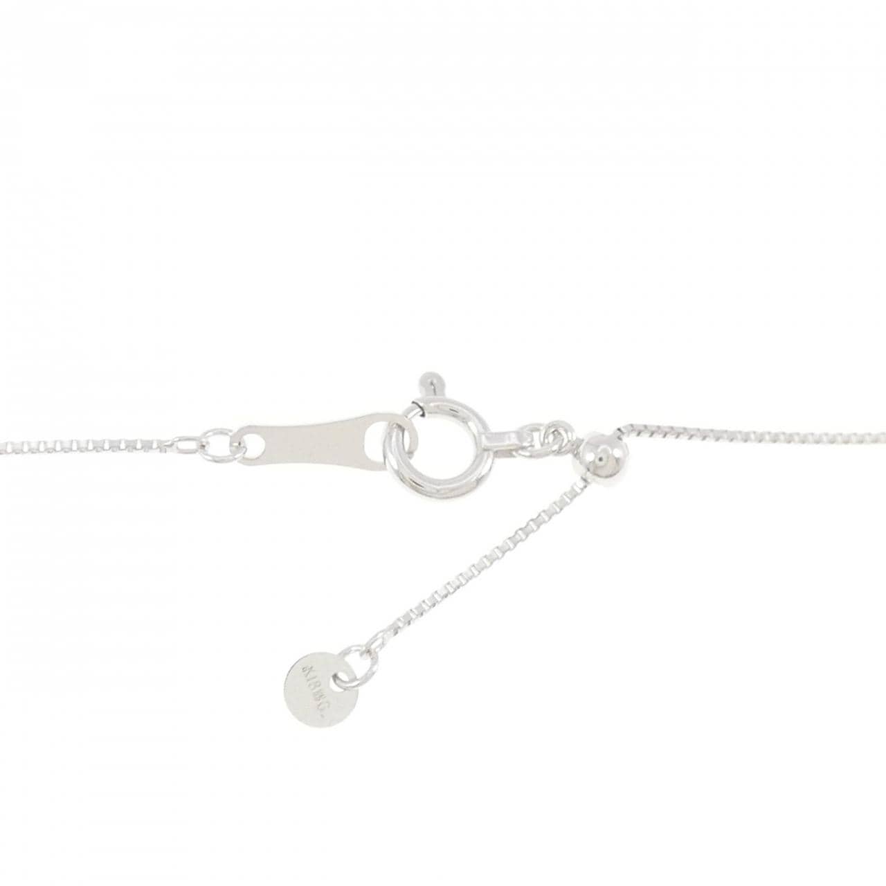 K18WG ダイヤモンド ネックレス 0.17CT