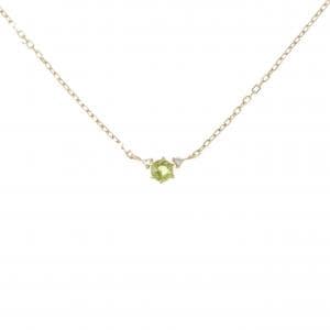 K18YG ペリドット ネックレス