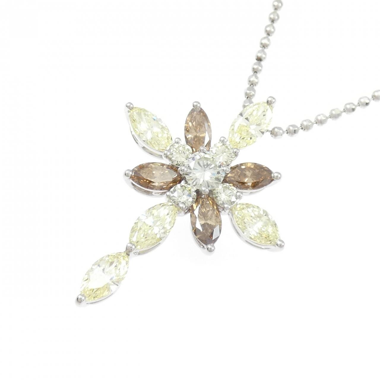 PT900/PT850 ダイヤモンド ネックレス 3.00CT