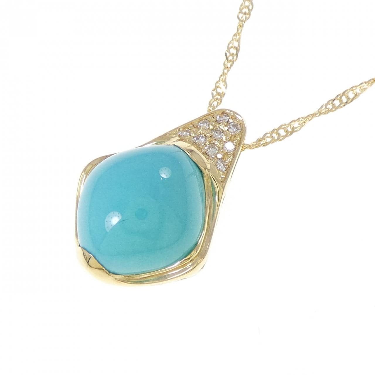 K18YG绿松石项链