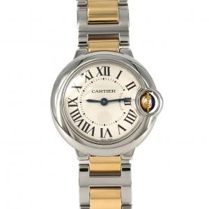 カルティエ バロンブルーSM コンビ W69007Z3/W2BB0010 SSxYG クォーツ