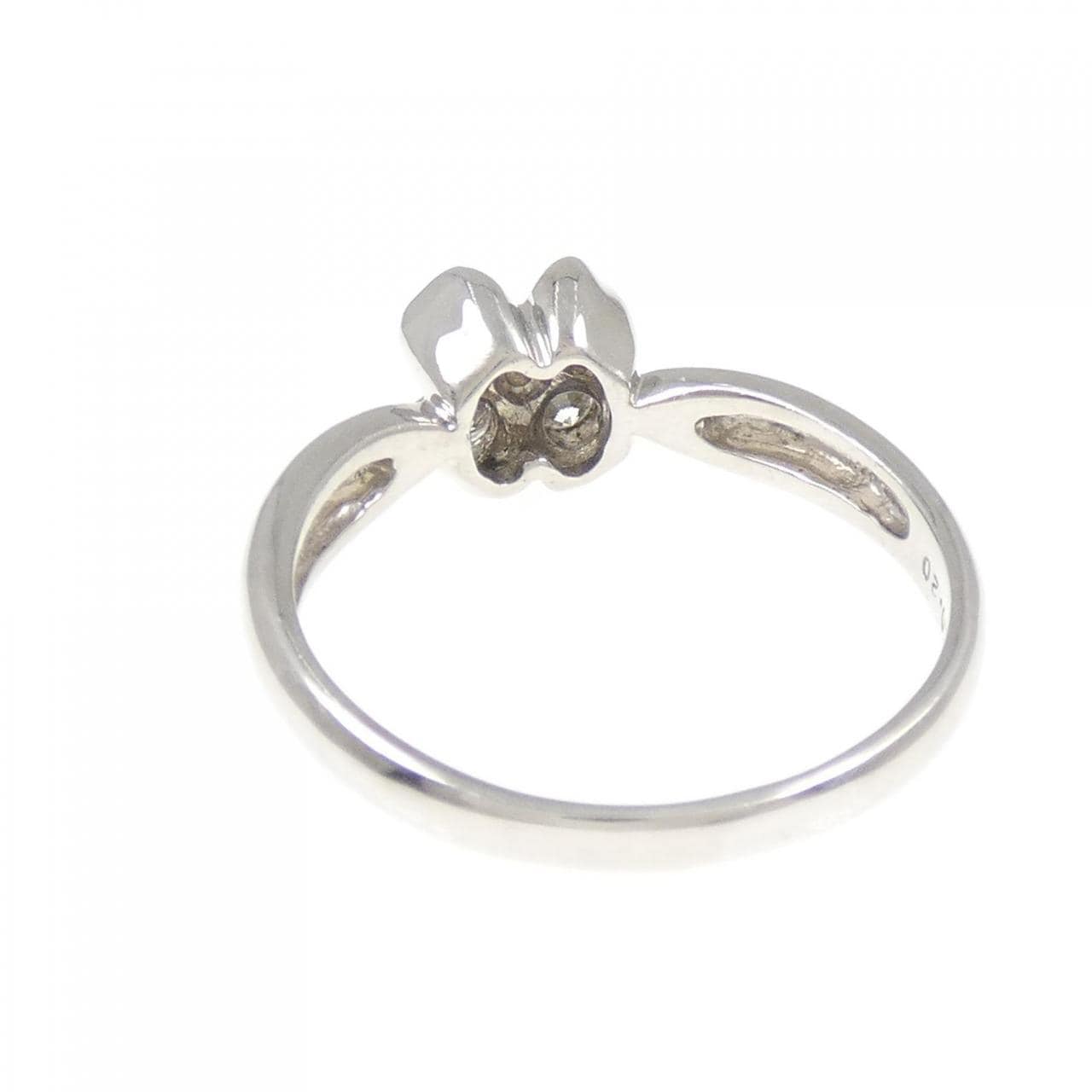 PT900 フラワー ダイヤモンド リング 0.20CT