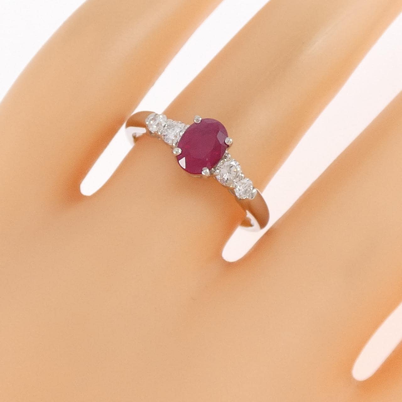 PT900 ルビー リング 1.03CT