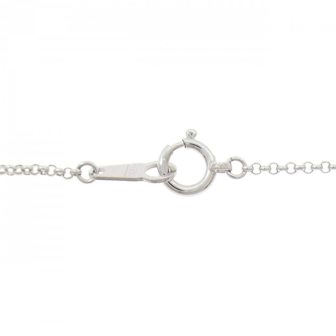 PT900/PT850 フラワー ダイヤモンド ネックレス 0.50CT