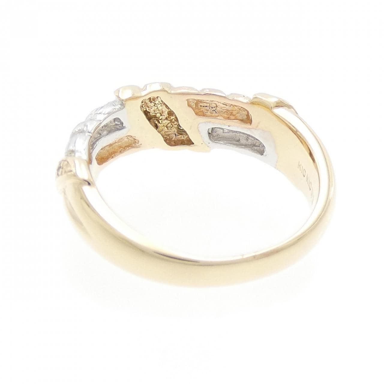 K10スリーカラー ダイヤモンド リング 0.06CT