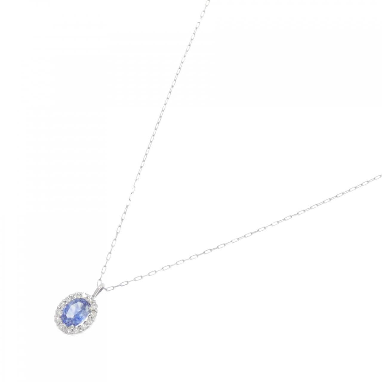 [BRAND NEW] PT Sapphire Necklace 0.20CT