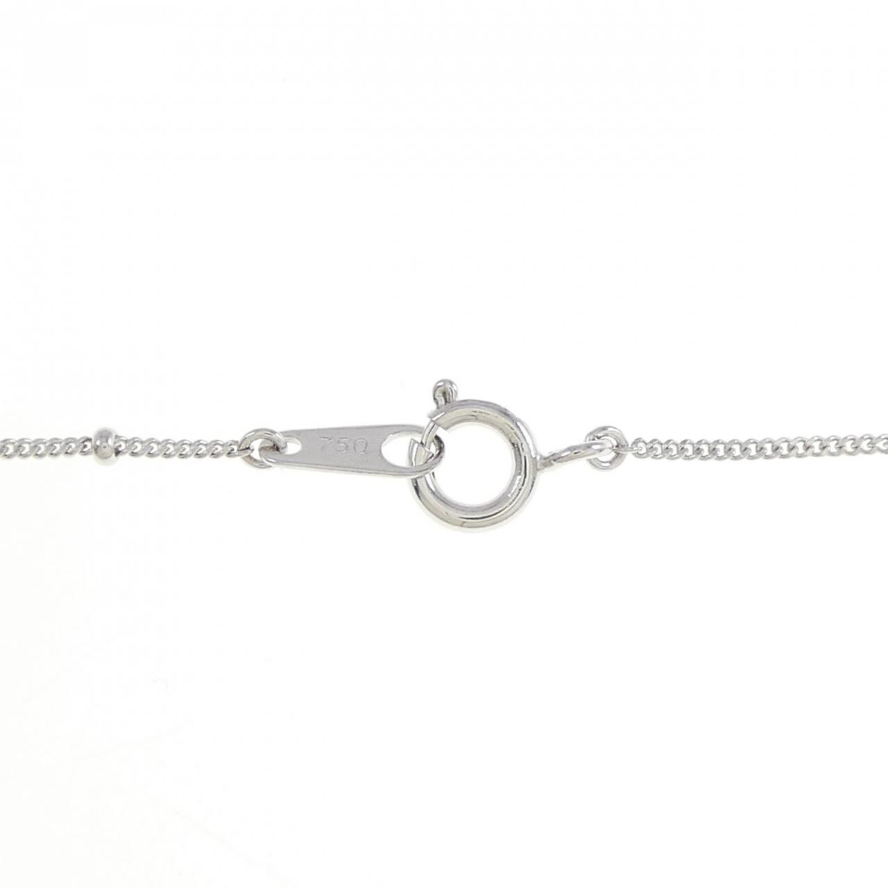K18WG/750WG 2WAY ダイヤモンド ネックレス 0.22CT