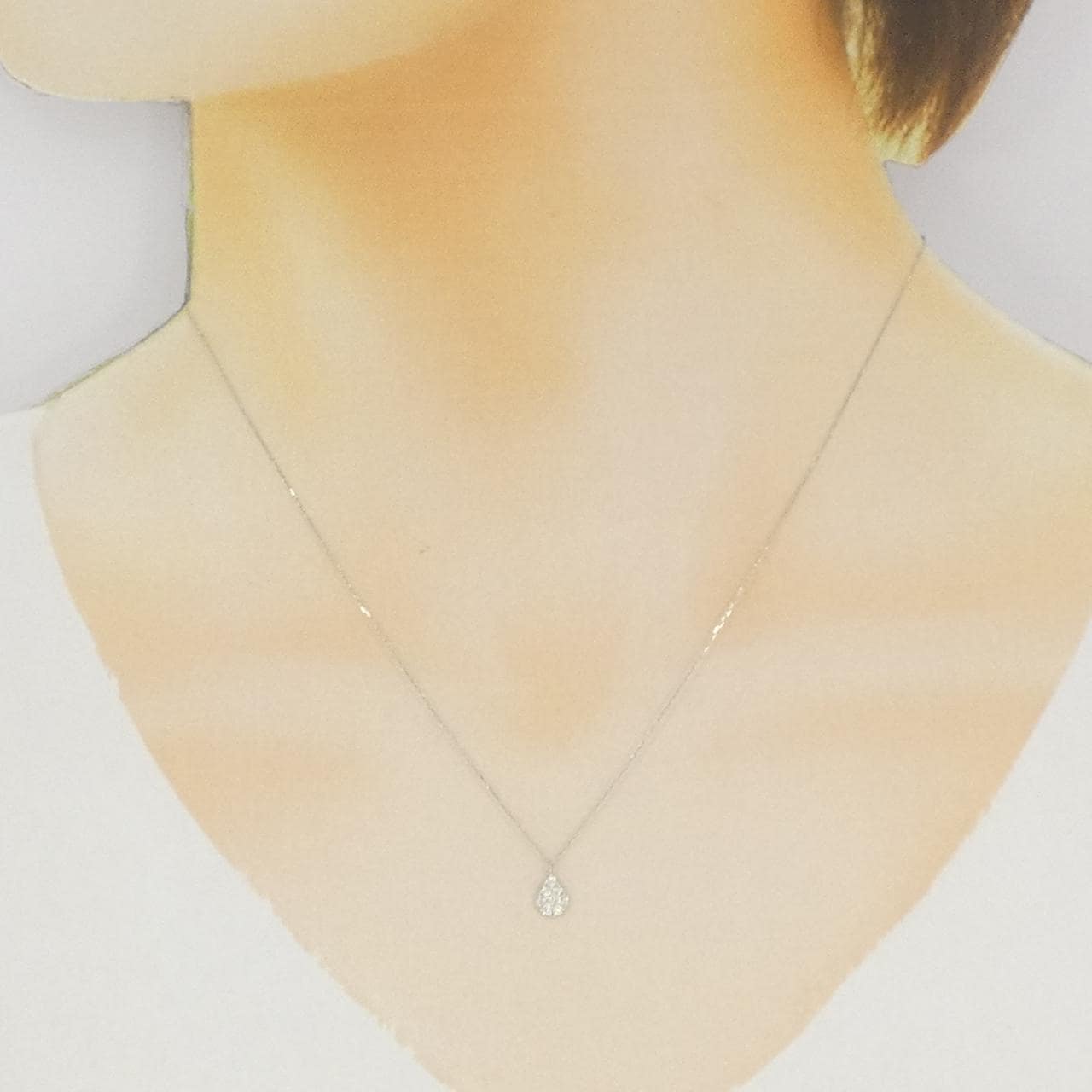 【新品】PT900钻石项链 0.10克拉