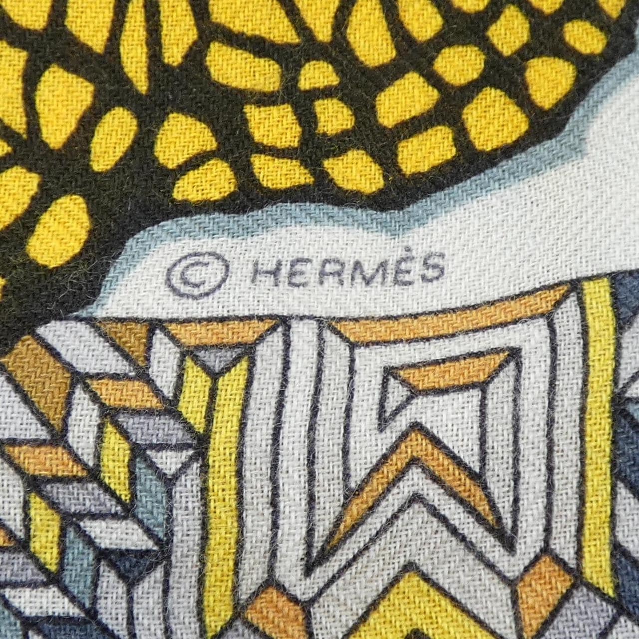 エルメス HERMES LE JAGUAR ET LE COLIBRI H243919S カレジェアン140 ショール