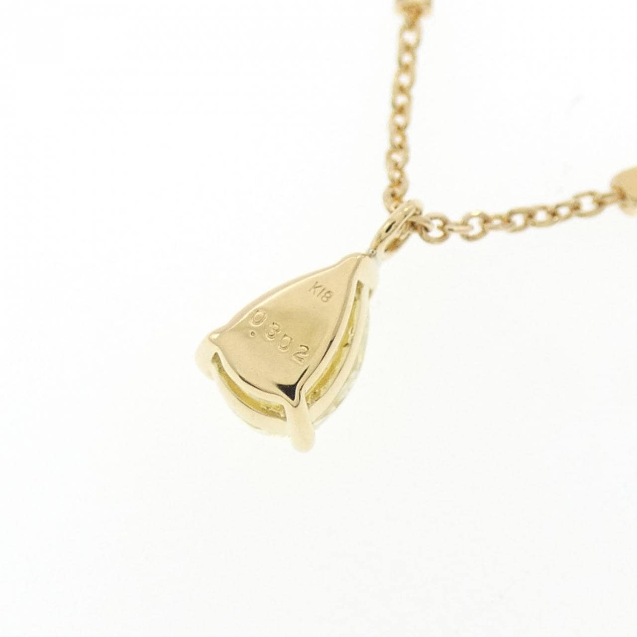 K18YG ダイヤモンド ネックレス 0.302CT