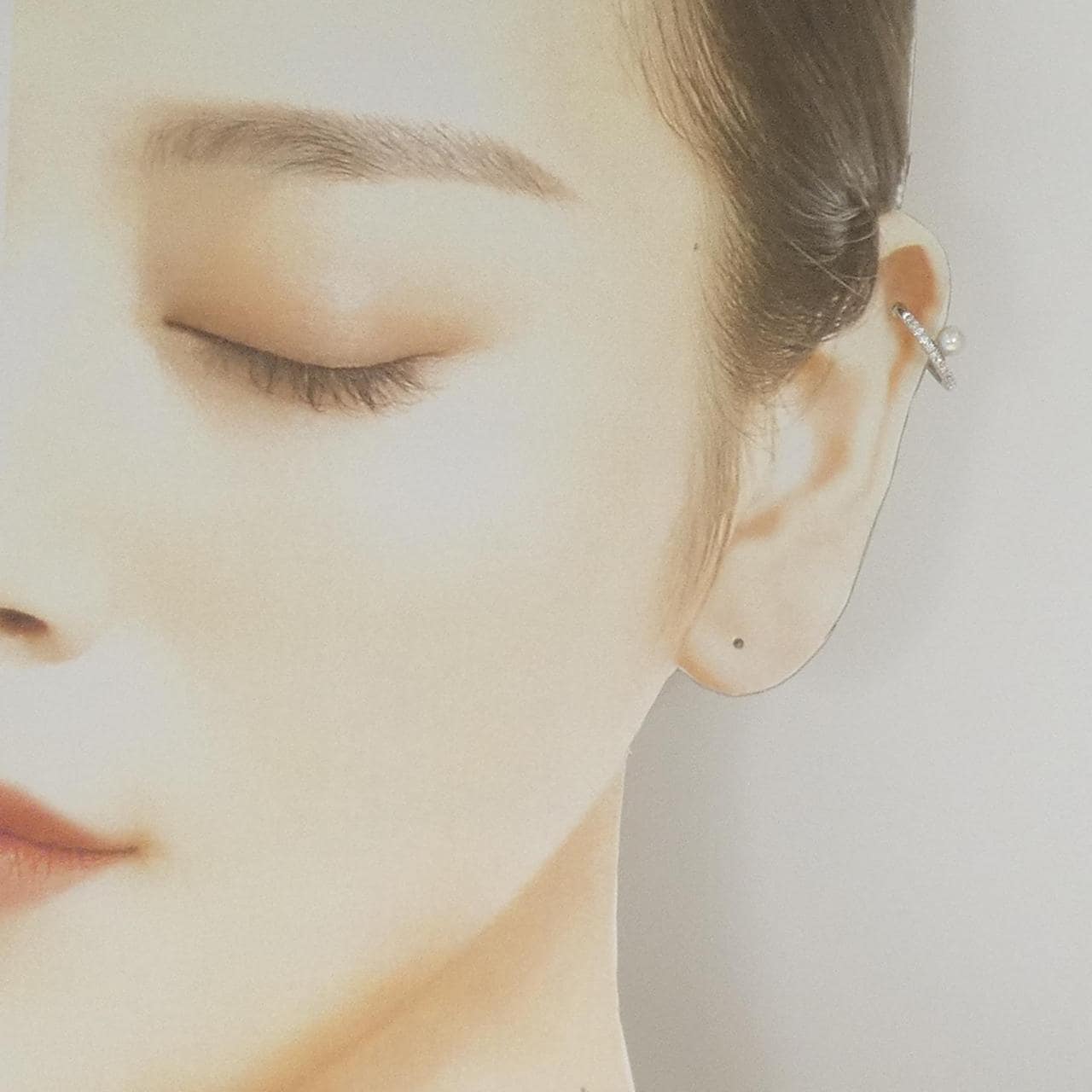 ミズキ アコヤパール イヤーカフ 3.8mm 片耳