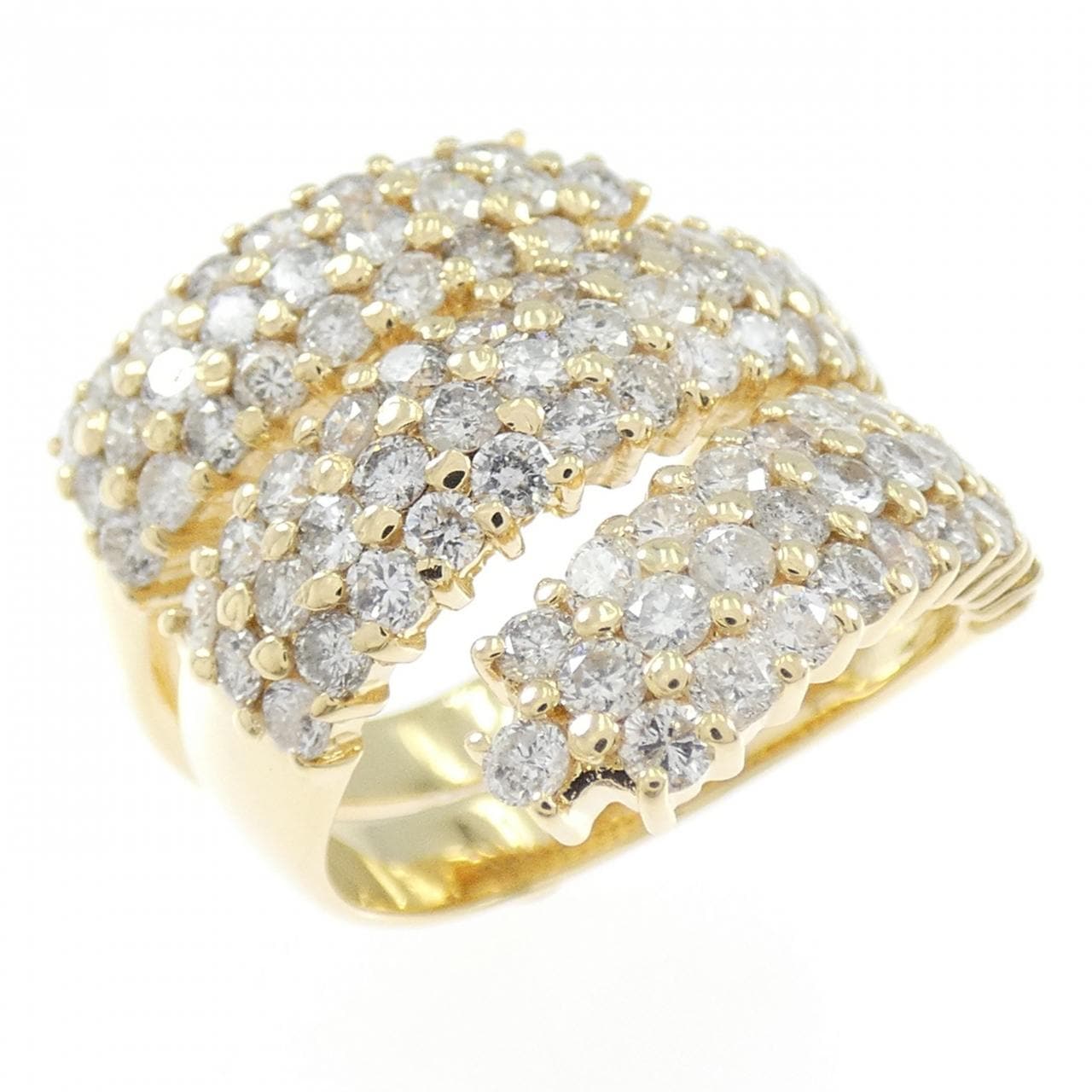 K18YG ダイヤモンド リング 2.37CT