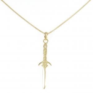 K18YG ソード ダイヤモンド ネックレス