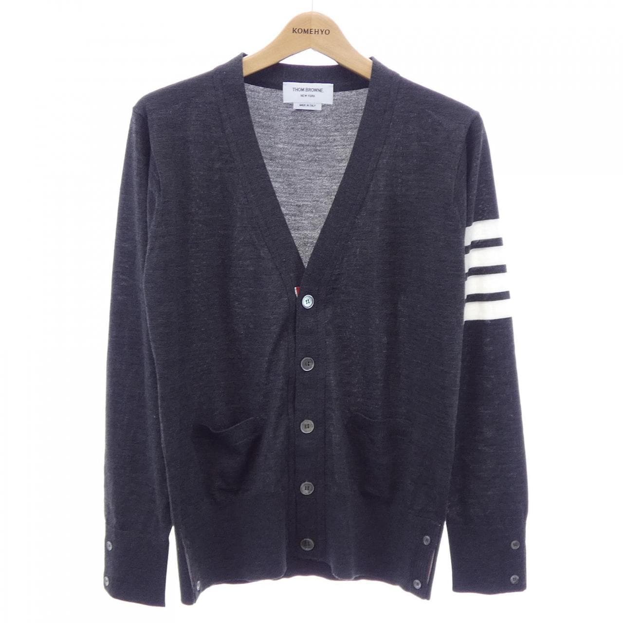 トムブラウン THOM BROWNE メリノウール 4BAR クラシック カーディガン MKC002A カーディガン
