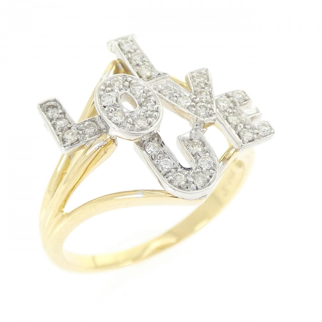 750YG/750WG ダイヤモンド リング 0.17CT