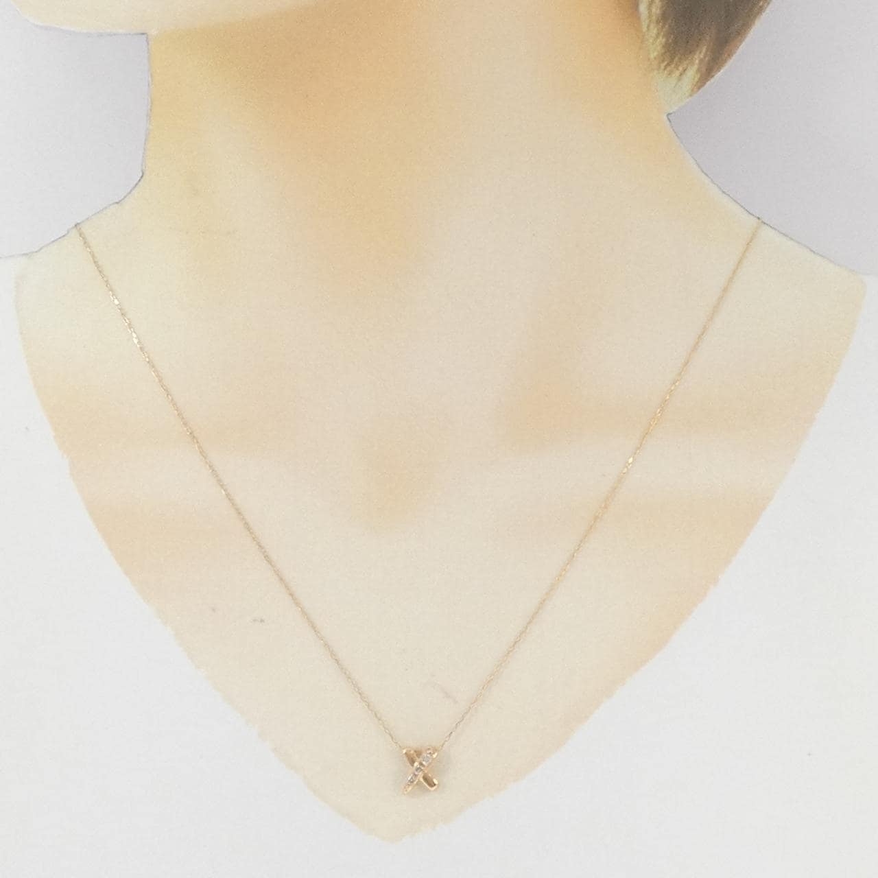 K18PG ダイヤモンド ネックレス 0.07CT