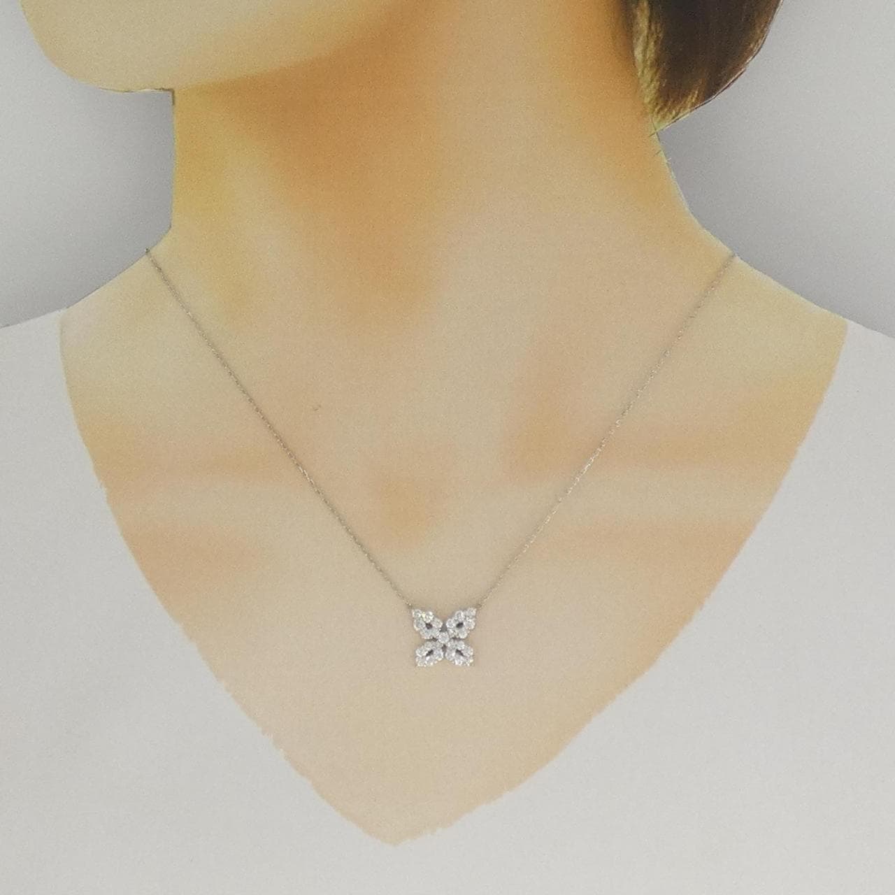 ヴァンドーム ダイヤモンド ネックレス 0.80CT