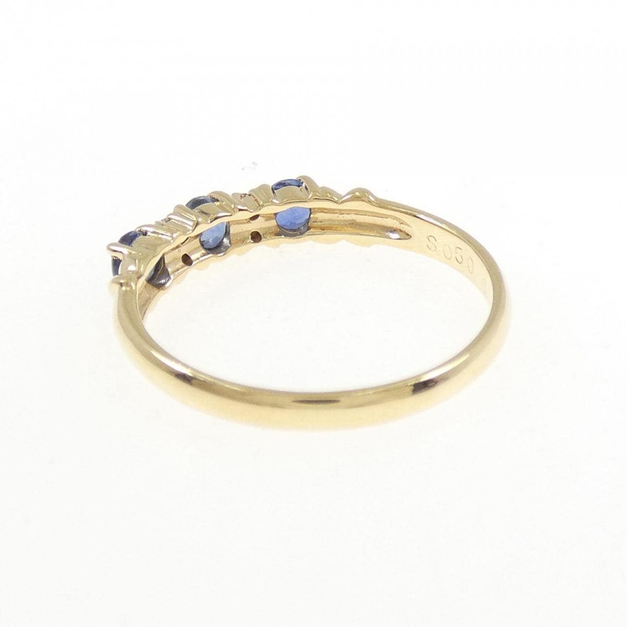 K18YG サファイヤ リング 0.50CT