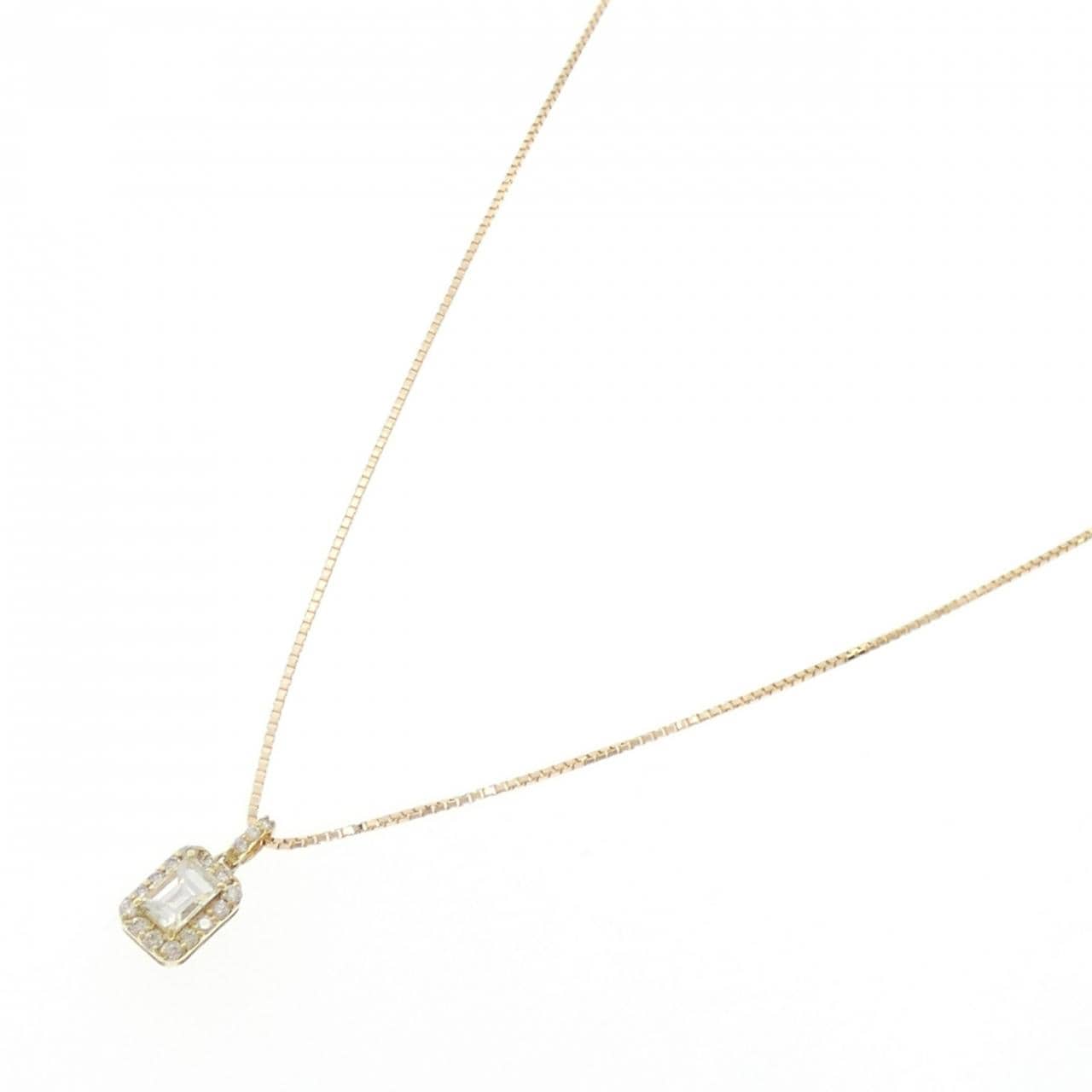 K18YG ダイヤモンド ネックレス 0.22CT