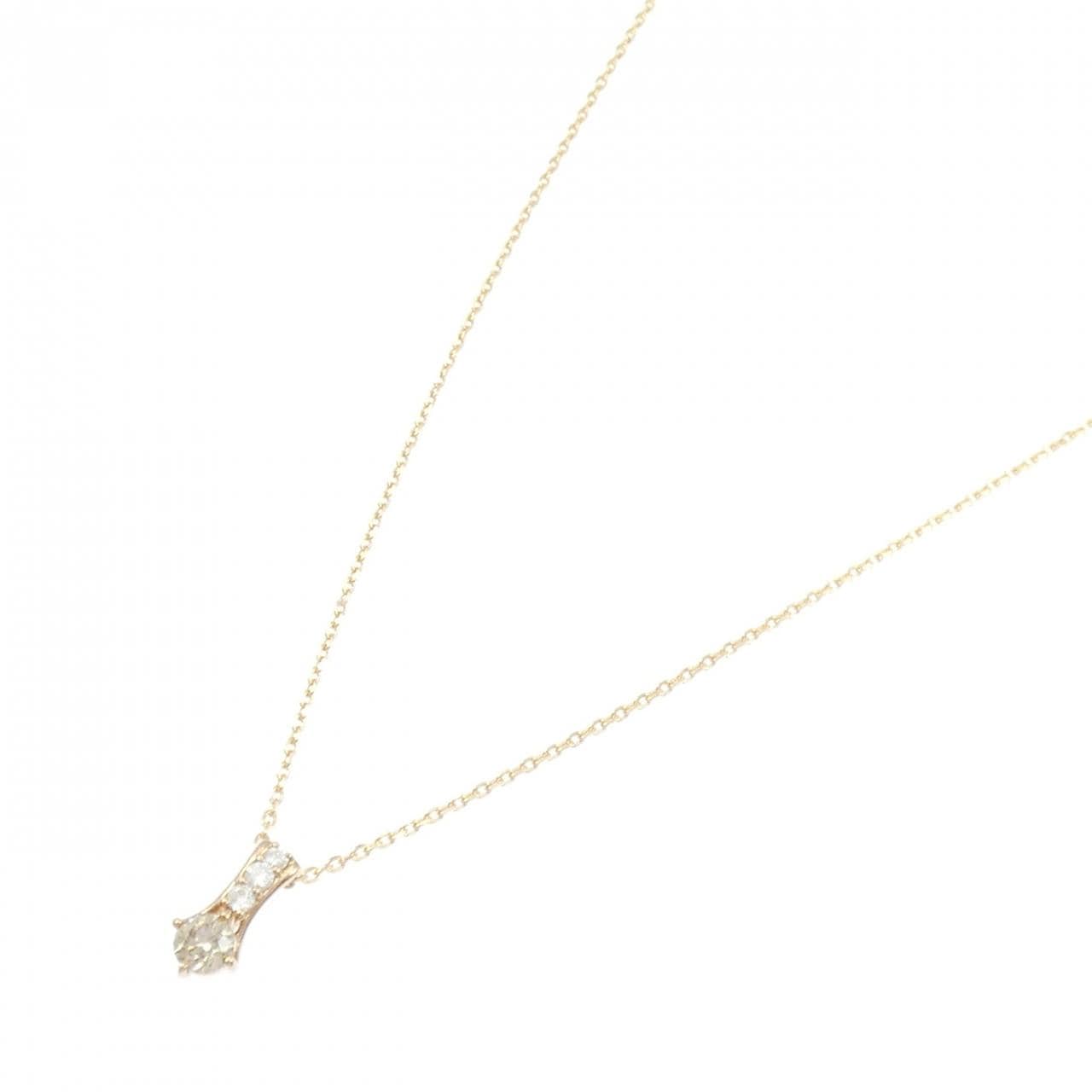 K18PG ダイヤモンド ネックレス 0.30CT