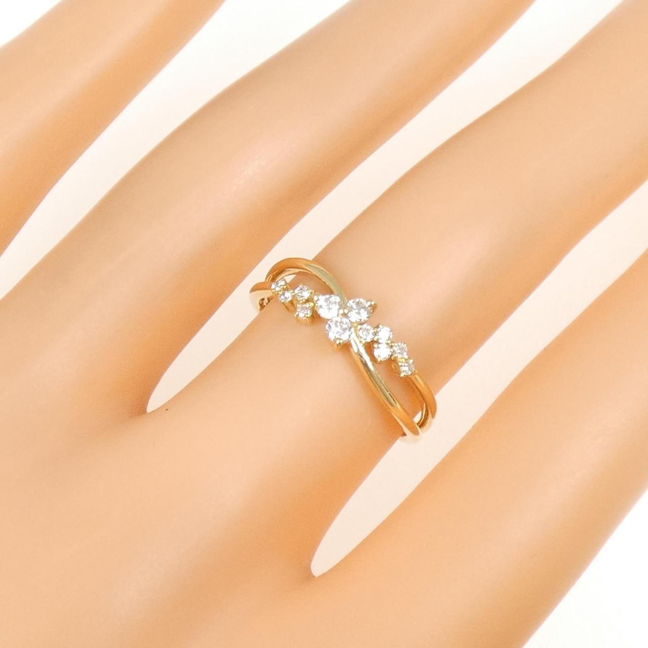 K18YG ダイヤモンド リング 0.20CT