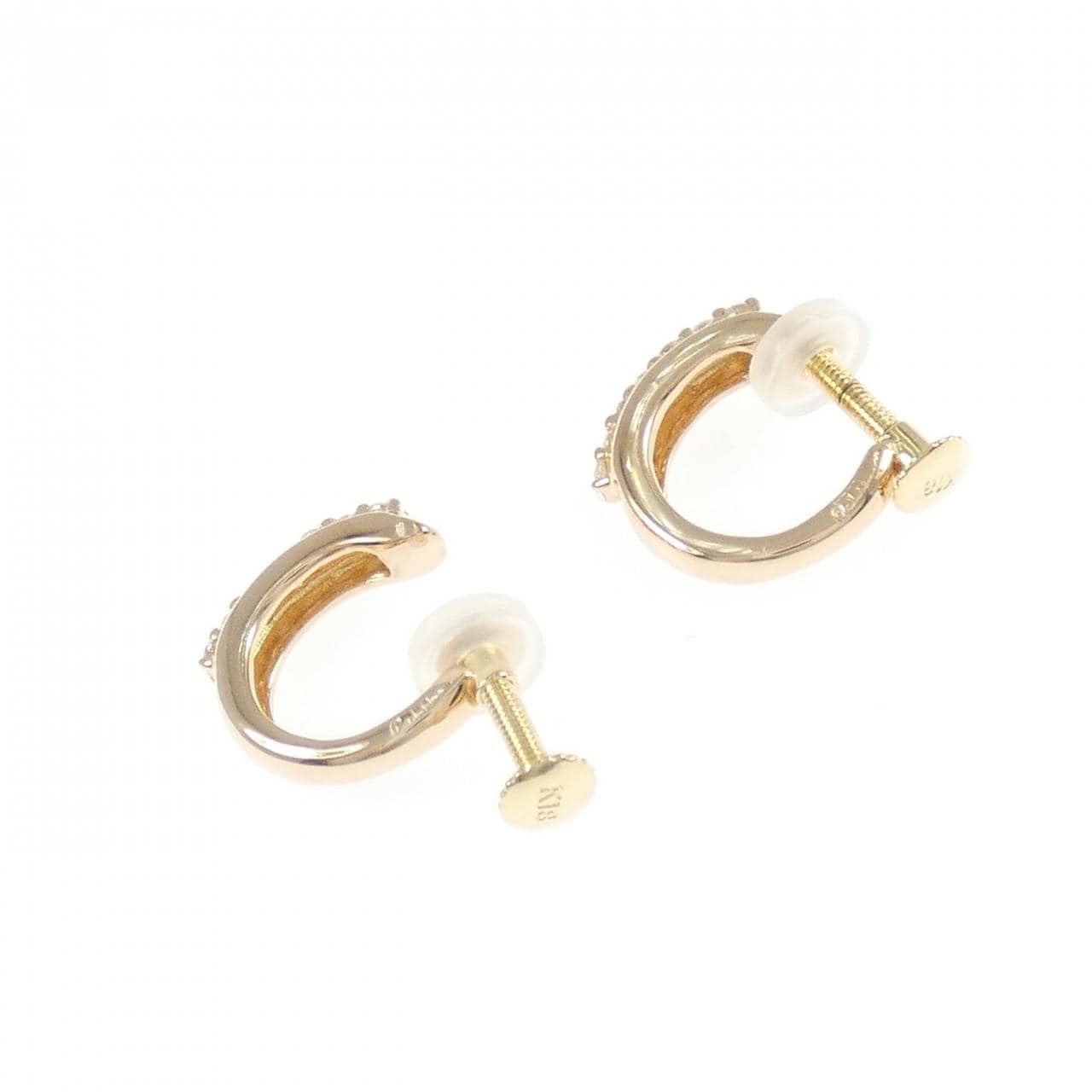 K18PG/K18YG ダイヤモンド イヤリング 0.20CT