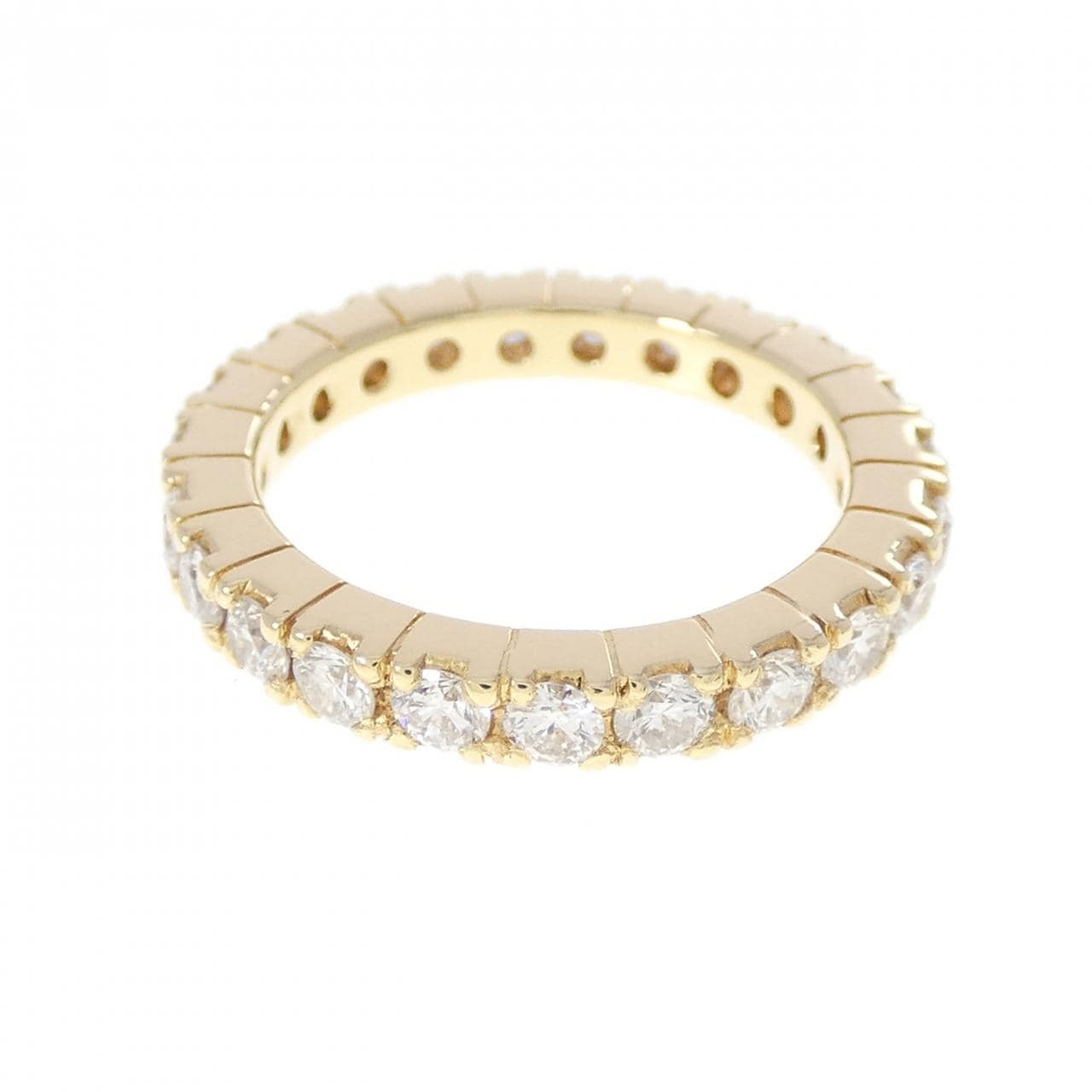 K18YG フルエタニティ ダイヤモンド リング 1.00CT