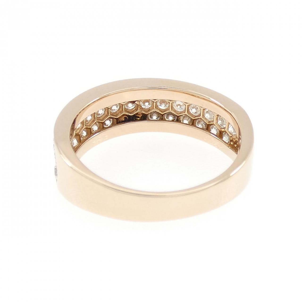 K18PG パヴェ ダイヤモンド リング 1.10CT