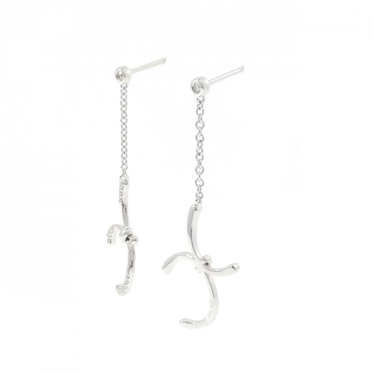 K18WG ダイヤモンド ピアス 0.32CT