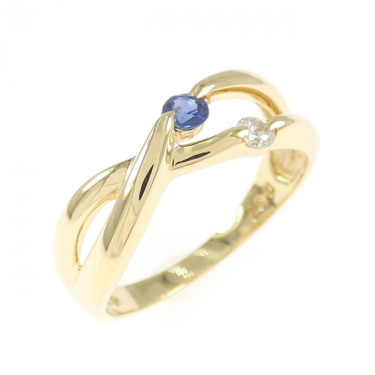 K18YG サファイヤ リング
