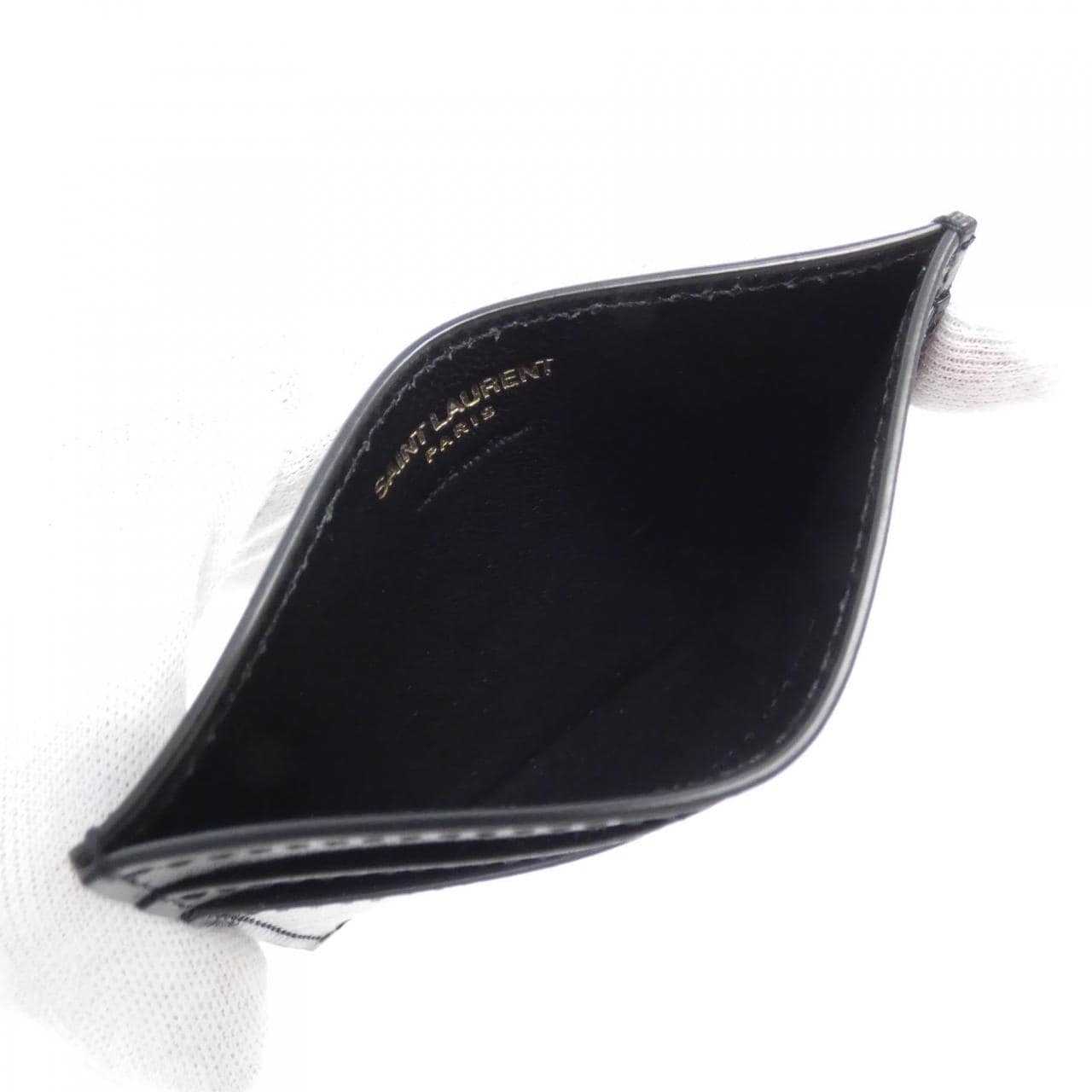 [BRAND NEW] SAINT LAURENT 607603 02G0W card case