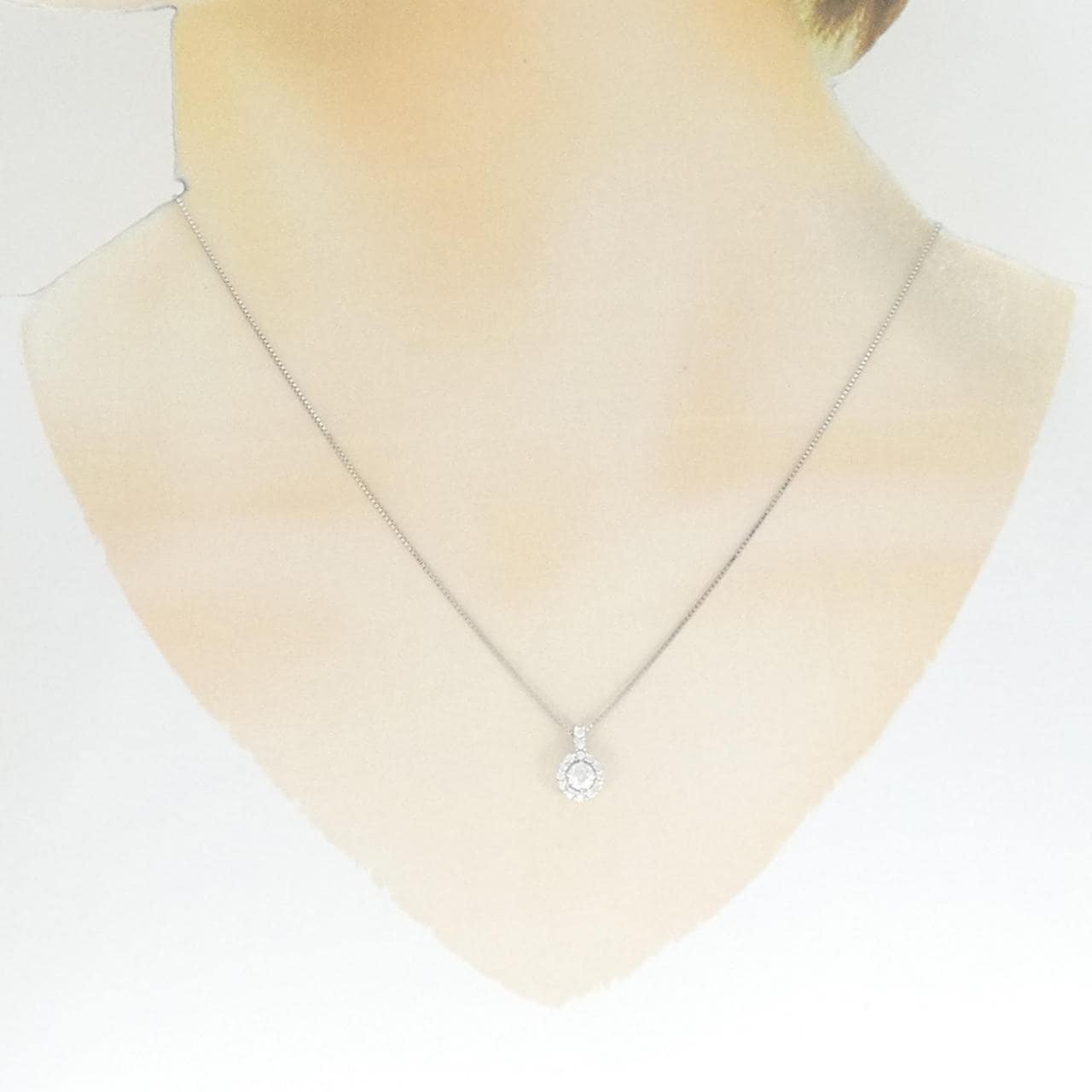 【新品】PT ダイヤモンド ネックレス 0.229CT E SI2 VG