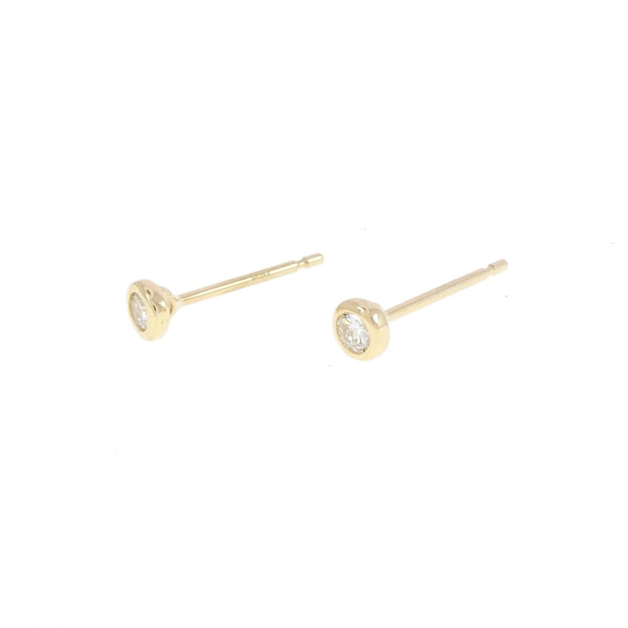 【リメイク】K18YG ダイヤモンド ピアス 0.10CT
