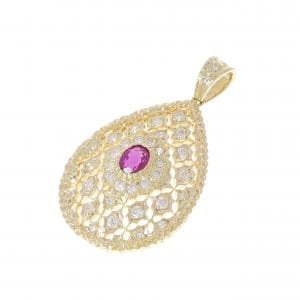 750YG ルビー ペンダント 0.71CT