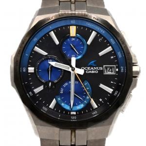 カシオ オシアナスマンタ 電波時計 OCW-S5000E-1AJF TI ソーラークォーツ