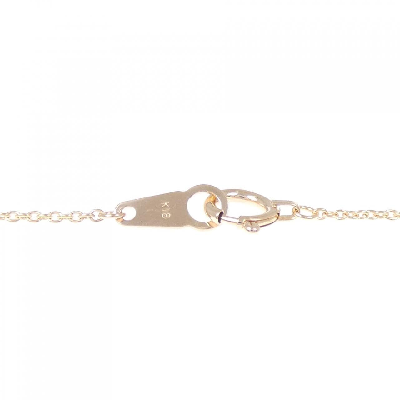 K18PG サファイヤ ネックレス 0.22CT