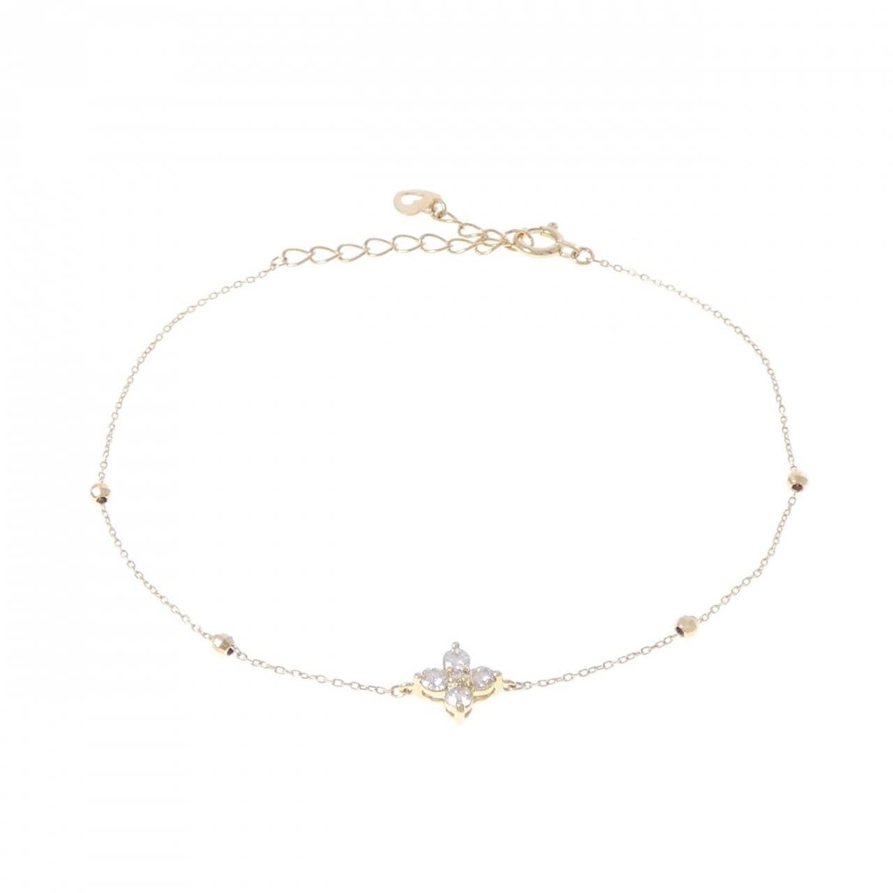 K18YG ダイヤモンド ブレスレット 0.16CT