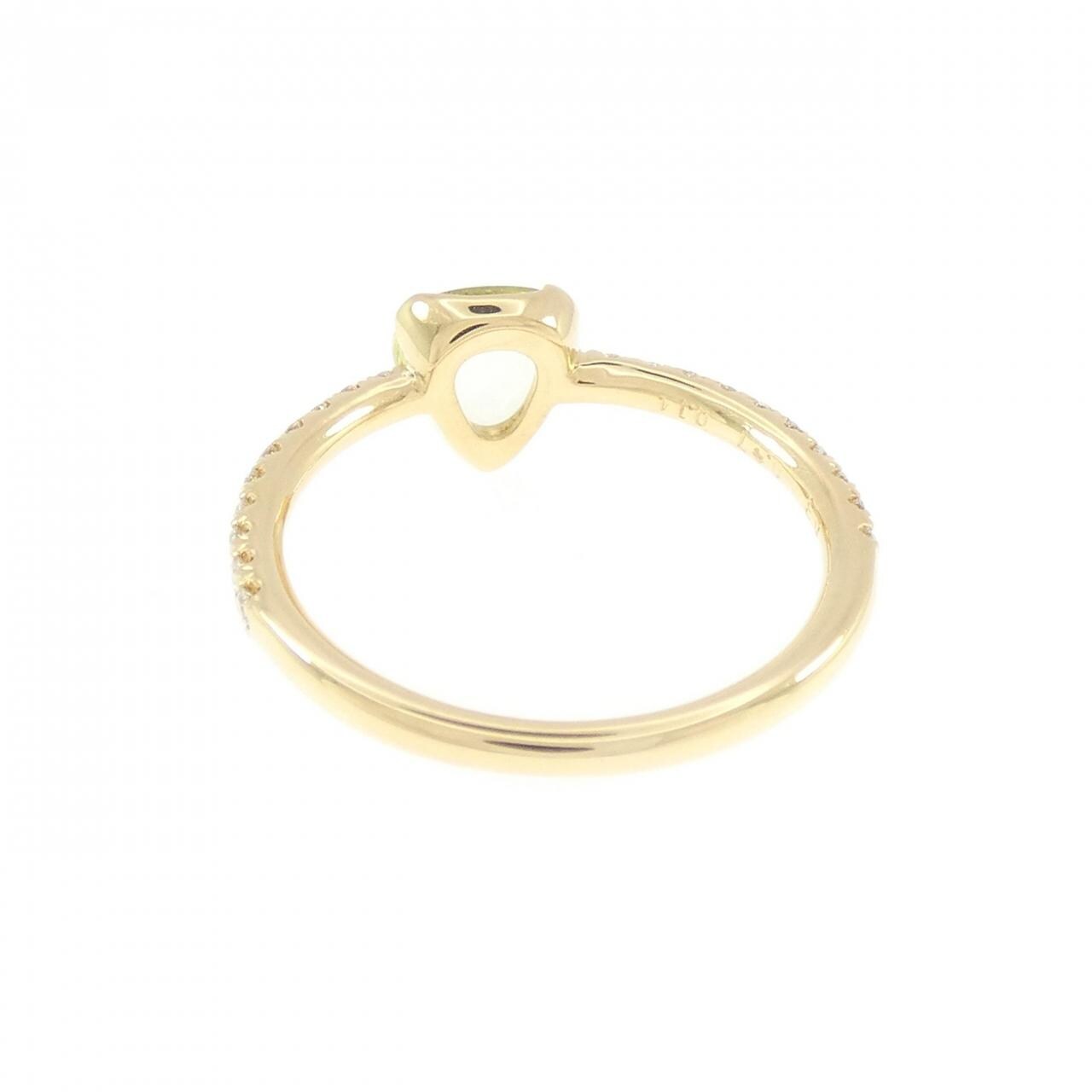K18YG クリソベリル リング 0.47CT