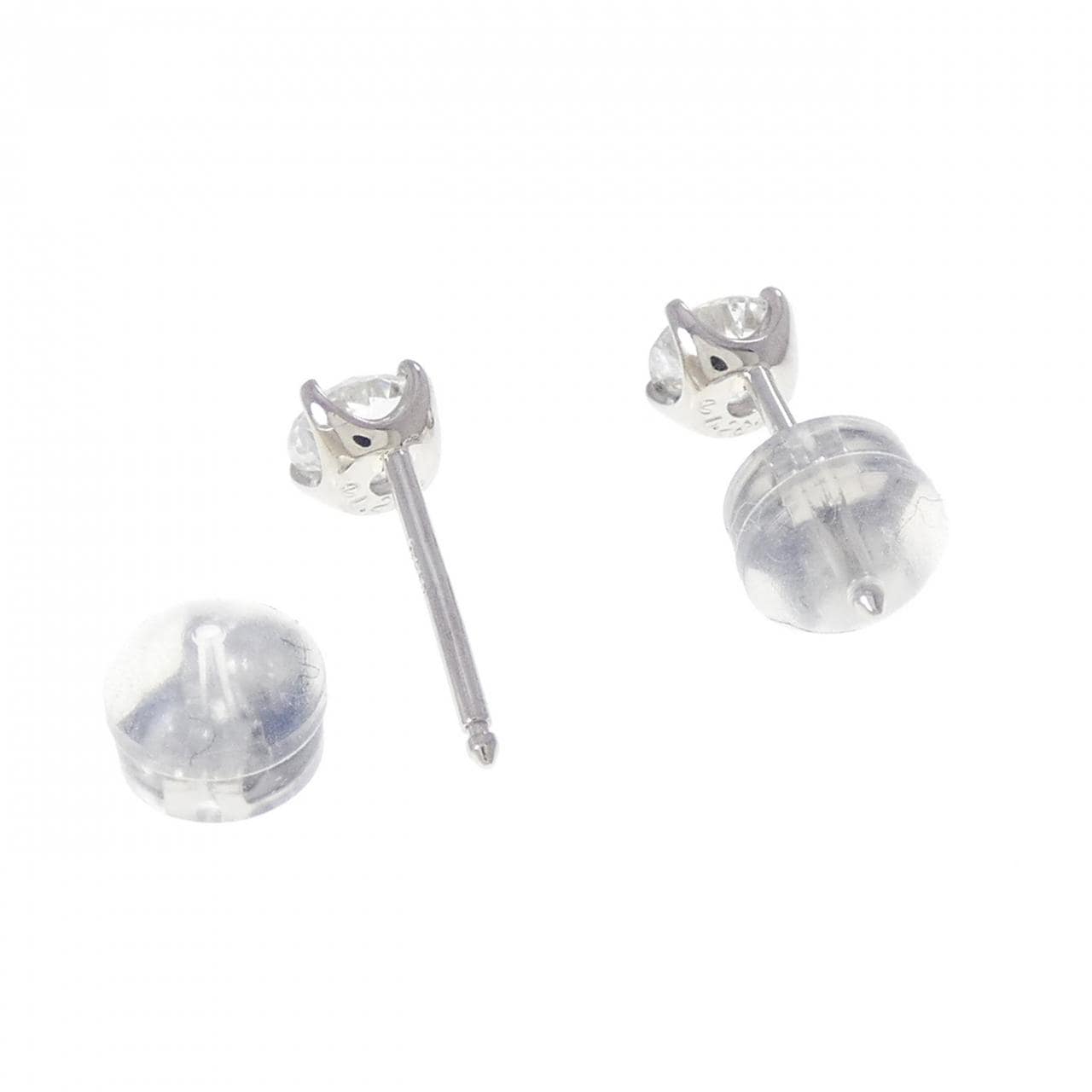 PT950/PT900 ダイヤモンド ピアス 0.291CT 0.297CT G SI2 Good